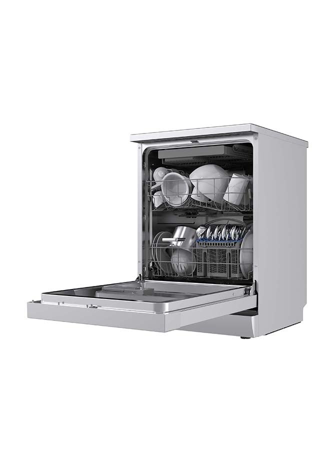 Midea - Dish Washer 12 Place Settings 7 Programs Half Load Delay Child Lock Color Silver 138 kW WQP125201CSEG Silver - Image 1