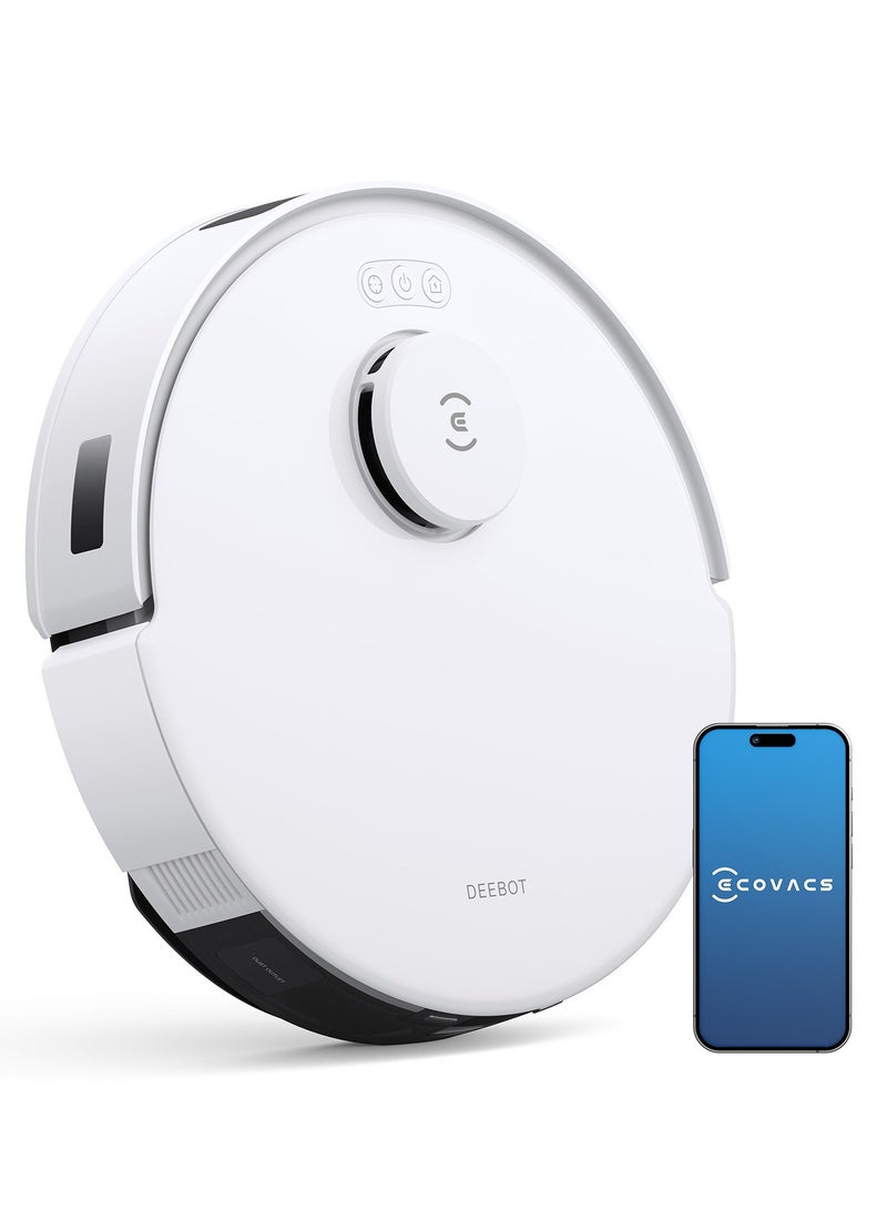 ecovacs 【Upgrade N10 Robotic Vacuum Cleaner, 8000Pa Strongest Suction Robot Cleaner, Anti-Hair Tangle, Deep Sweeping and Mopping, 6400mAh Battery 400 ml 45 W Deebot N20 PRO White  - Image 1