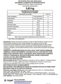 ماسل تيك Nitrotech Whey Gold 100% Pure Whey Protein Whey Isolate And Whey Peptides Double Rich Chocolate 8 Lbs Pack  - Image 3