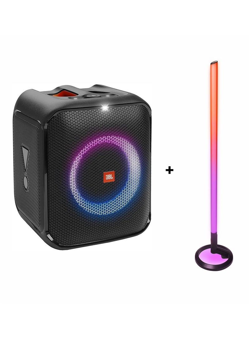JBL Partybox Encore Essential Portable Party Speaker And Partylight Stick JBLPBENCOREESSUK+JBLPLSTICK Black - Image 1
