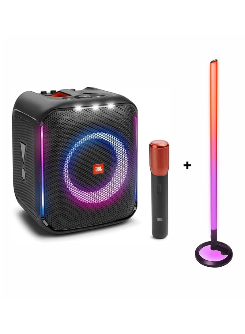 JBL Partybox Encore Portable Party Speaker With Digital Wireless Mic And Partylight Stick JBLPBENCORE1MICUK+JBLPLSTICK Black - Image 1