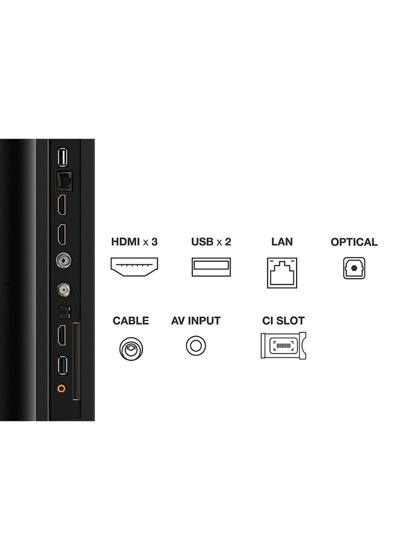 تي سي إل Television 50 Inch Smart TV, Google TV, 4K UHD, 60Hz MEMC, Dolby Vision Atmos, HDR10+, DTS Virtual X, Wide Color Gamut, Slim & Unibody Brushed Titanium (2024) 50P755 Black - Image 4