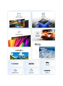 TCL Television 55 Inch Smart TV, Google TV, 4K UHD, 60Hz MEMC, 120Hz VRR, DLG 120Hz, Dolby Vision Atmos, HDR10+, DTS Virtual X, Wide Color Gamut, Slim & Unibody Brushed Titanium (2024) 55P755 Black  - Image 2