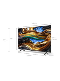 TCL Television 65 Inch Smart TV, Google TV, 4K UHD, 60Hz MEMC, 120Hz VRR, DLG 120Hz, Dolby Vision Atmos, HDR10+, DTS Virtual X, Wide Color Gamut, Slim & Unibody Brushed Titanium (2024) 65P755 Black  - Image 3