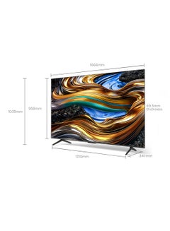 TCL Television 75 Inch Smart TV, Google TV, 4K UHD, 60Hz MEMC, 120Hz VRR, DLG 120Hz, Dolby Vision Atmos, HDR10+, DTS Virtual X, Wide Color Gamut, Slim & Unibody Brushed Titanium (2024) 75P755 Black 75P755 Black  - Image 3