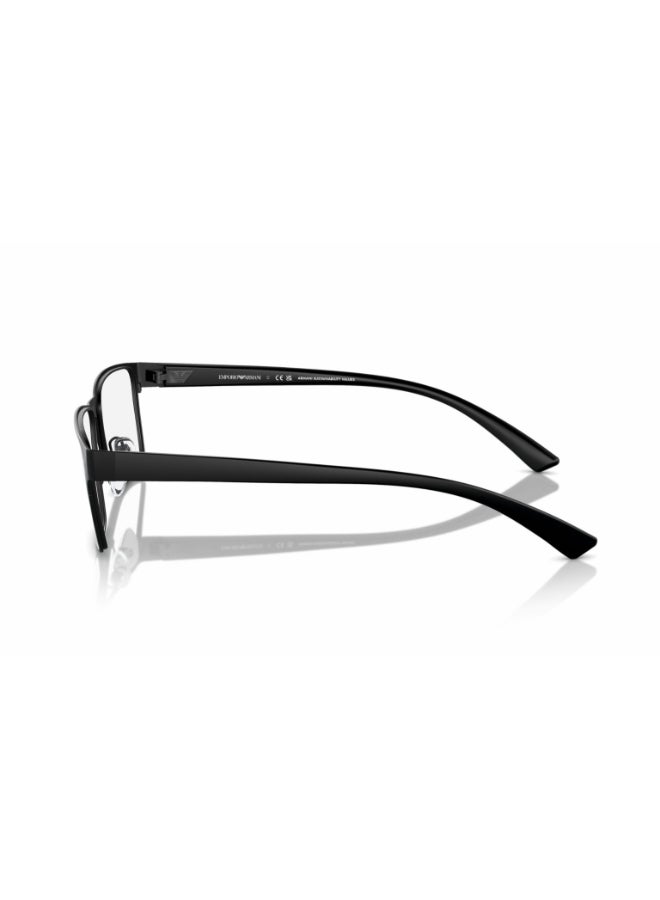 امبوريو ارماني - Men's Rectangular Shape Plastic Eyeglass Frames 3001 - Lens Size: 55 Mm - Matte Black - Image 1