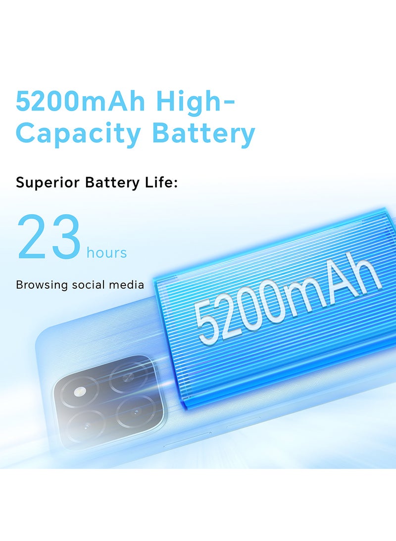 Honor X5b Plus Dual SIM Ocean Blue 4GB RAM 128GB 4G - Middle East Version - Image 4