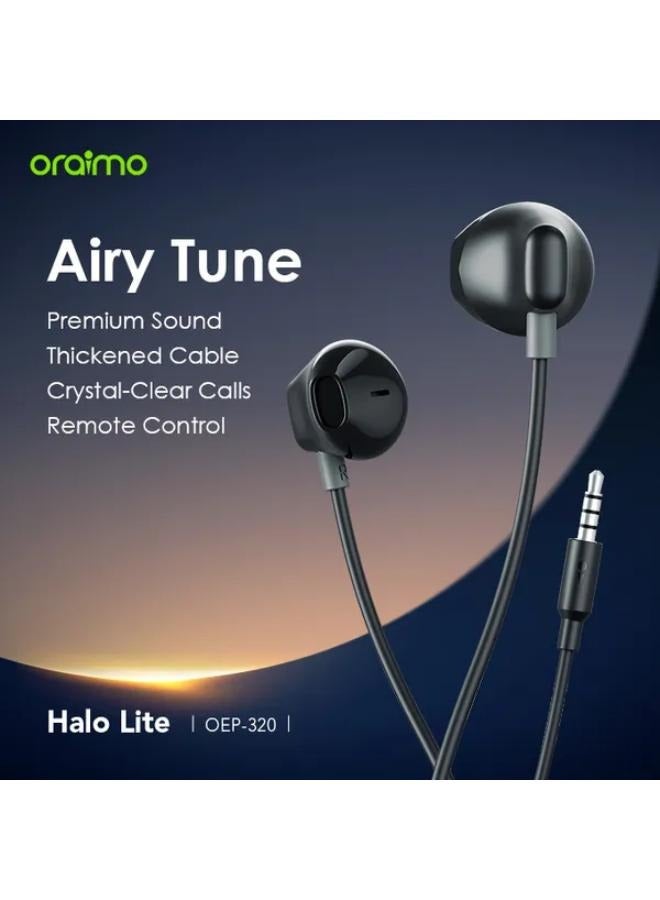 Oraimo Oraimo Wired Earphone Halo Lite OEP-320 black - Image 2