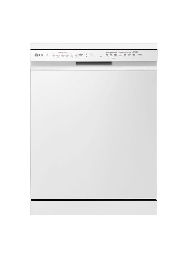 إل جي - Dishwasher 14 Place Setting Inverter Direct Drive MotorSmart ThinQ WiFi White 97 kW DFC435FW White - Image 1