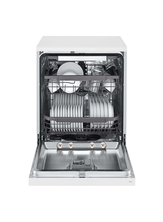 إل جي - Dishwasher 14 Place Setting Inverter Direct Drive MotorSmart ThinQ WiFi White 97 kW DFC435FW White - Image 1