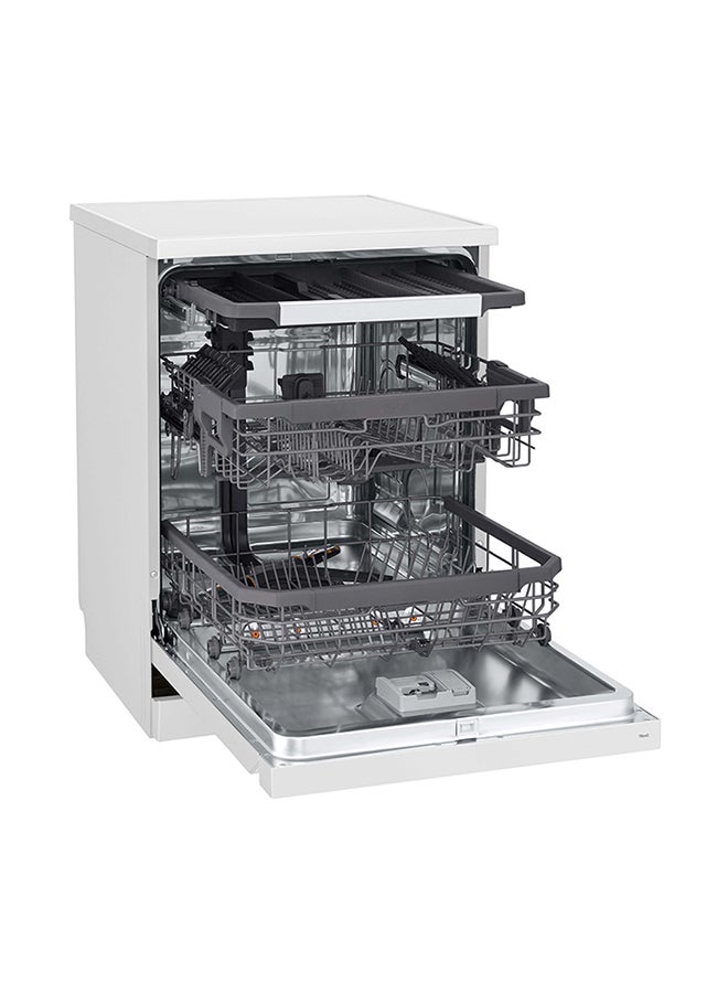إل جي - Dishwasher 14 Place Setting Inverter Direct Drive MotorSmart ThinQ WiFi White 97 kW DFC435FW White - Image 1