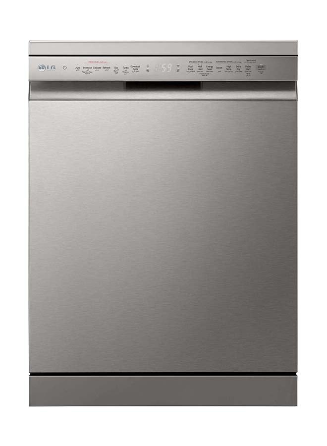 LG Dishwasher 14 Place Setting Inverter Direct Drive MotorSmart ThinQ WiFi Platinum Silver 97 kW DFC435FP Silver  - Image 1
