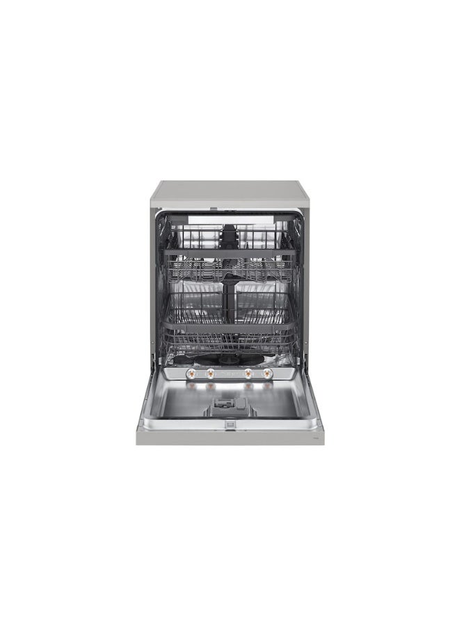 إل جي غسالة أطباق تتسع لـ ١٤ مكانًا، محرك عاكس مباشر، تقنية ThinQ، واي فاي، ٩٧ كيلو واط، موديل DFC435FP، فضية اللون 97 kW DFC435FP - Image 2