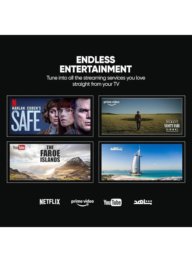 نيكاي تلفاز نيكاي 100 بوصة UHD LED WebOS الذكي سلسلة بلاتينيوم، جهاز التحكم السحري، تصميم شاشة السينما 4K Ultra HDR، صوت دولبي، تحكم صوتي ذكي، تطبيقات يوتيوب، نتفليكس، شاهد – NIK100MEU4STN1 - Image 4