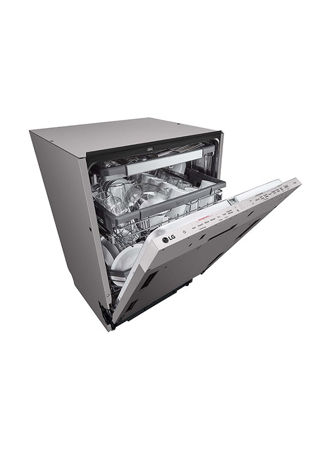 إل جي - BuiltIn Dishwasher 14 Place Setting Inverter Direct Drive Smart ThinQ WiFi Noble Steel 97 kW DBC435TSL Noble Steel - Image 1