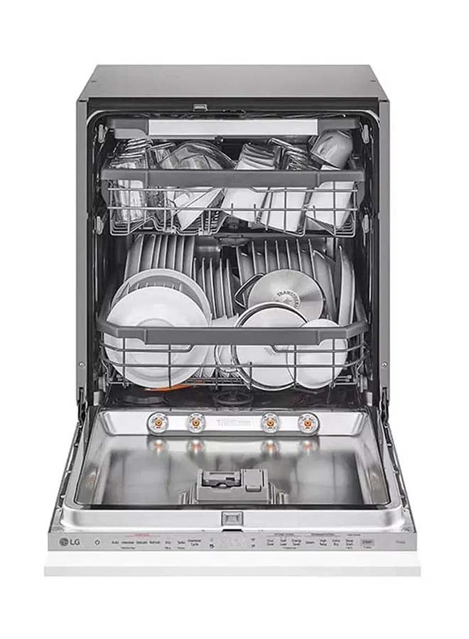إل جي - BuiltIn Dishwasher 14 Place Setting Inverter Direct Drive Smart ThinQ WiFi Noble Steel 97 kW DBC435TSL Noble Steel - Image 1