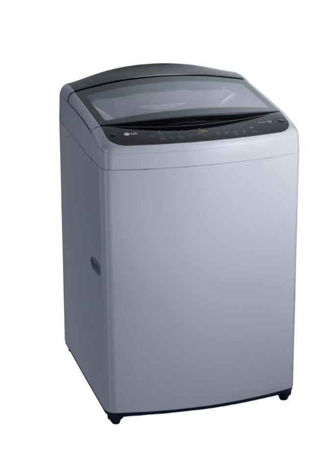 LG - Washing Machine 19 kg Top Loading Smart Diagnosis Inverter Direct Drive 6 Motion LED Display T19H3SDHTG Silver - Image 1