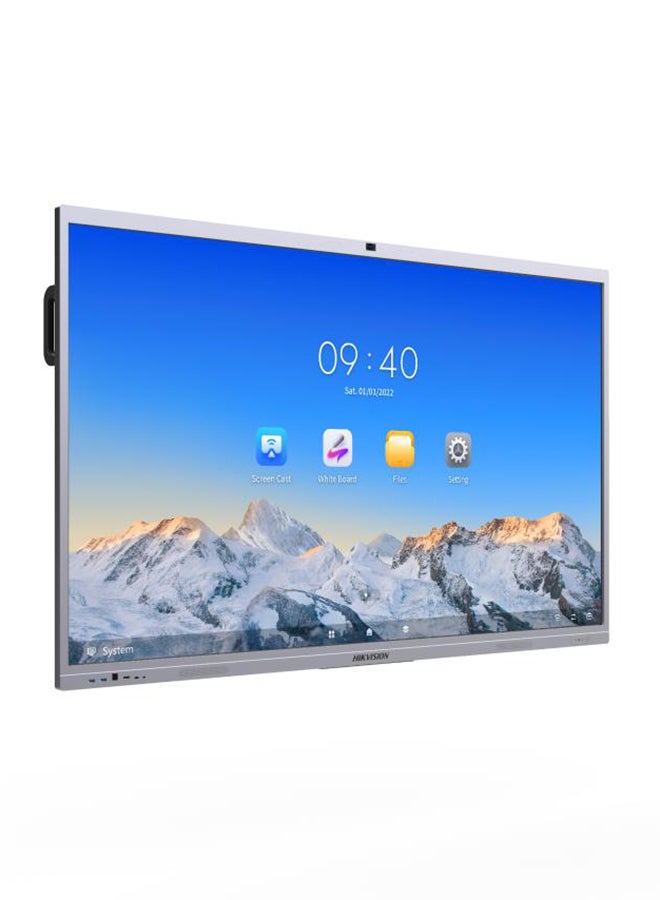 HIKVISION 4K Interactive Flat 65" DLED 60Hz Display, Infrared Touch Screen, 6ms Response Time, 45 Point Multi-Touch, Built-In Omni-Directional Microphone, 8MP Video & 48MP Photos | DS-D5C65RB/B Grey Grey - Image 3