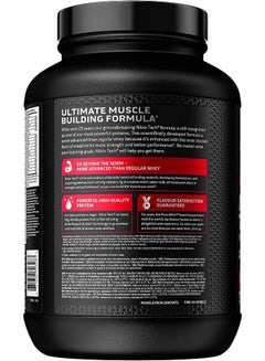 ماسل تيك NitroTech Whey Protein Ultimate Muscle Building Formula Increase strength & Performance Milk Chocolate 4Lbs  - Image 2