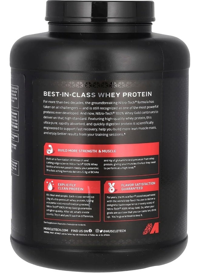 MuscleTech Nitro Tech Whey Protein Powder Strawberry 4 Lbs 181Kg - Image 2