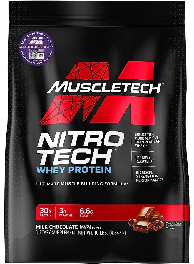 ماسل تيك - Nitrotech Perf Milk Chocolate 10 Lbs - Image 1