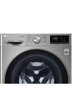 إل جي Washing Machine Vivace  Front Load 8 kg AI DD Technology Steam Wi-Fi F4R5TYG2T Silver  - Image 3