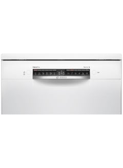 بوش Series 4, Free-Standing Dishwasher 60 cm, 14 Place Settings, Home Connect Remote Monitoring And Control SMS4HMW65M White  - Image 2