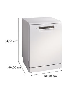 بوش Series 4, Free-Standing Dishwasher 60 cm, 14 Place Settings, Home Connect Remote Monitoring And Control SMS4HMW65M White  - Image 5