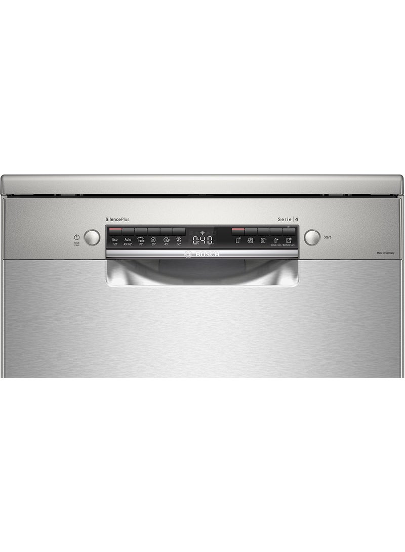 بوش سلسلة 4، غسالة صحون قائمة بذاتها 60 سم، 14 إعداد مكان، مراقبة وتحكم عن بُعد عبر Home Connect مضادة لبصمات الأصابع - Image 2