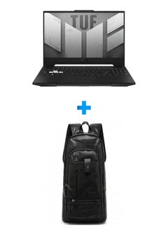 ASUS Fx517Zc-Hn063W Laptop With 15.6 Inch FHD /Core I7-12650H/ 16 GB Ram/ 512 GB SSD/ 4 GB Geforce Rtx 3050/ Windows 11 /English Black With Casual Leather Laptop Backpack Black English Black  - Image 1