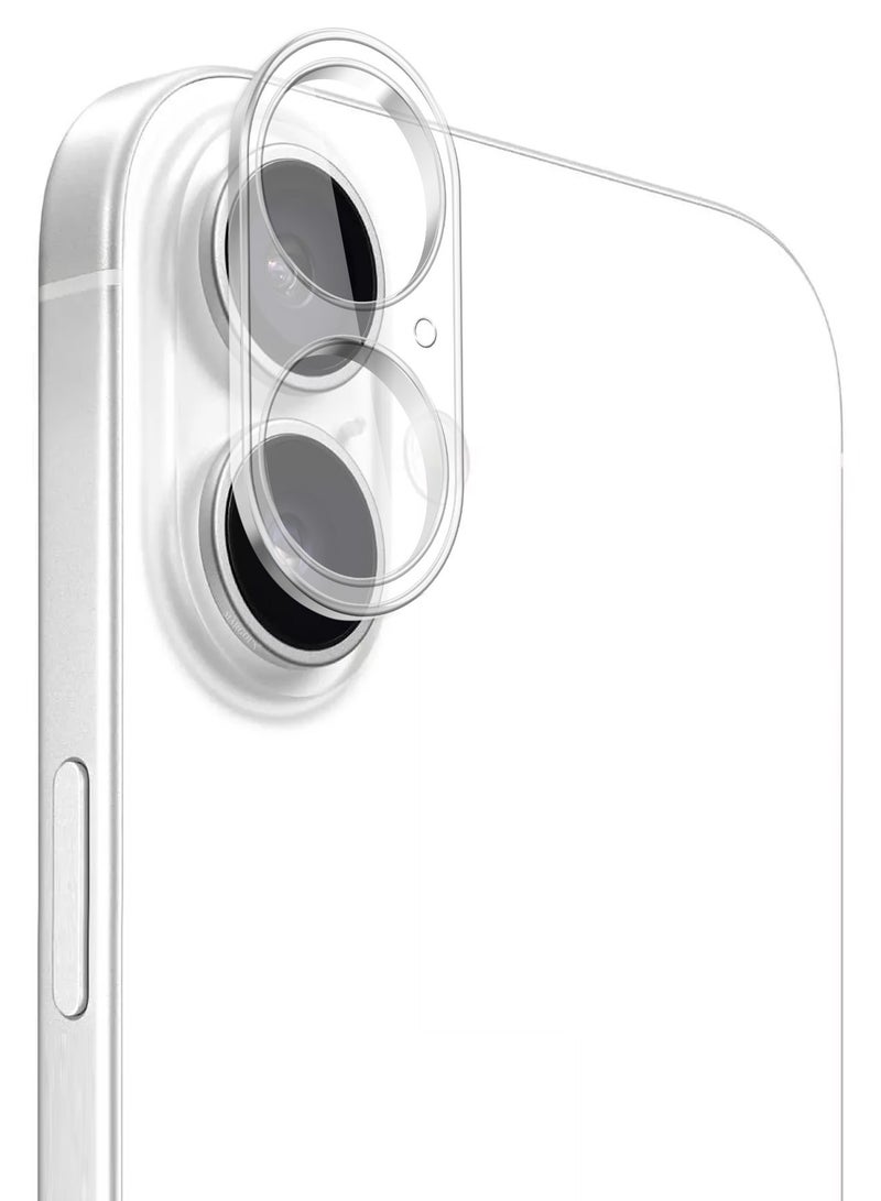 MARGOUN ( for iPhone 16 ) Camera Lens Protector Tempered Glass, Ultra HD, 9H Hardness, Anti-Scratch, Case Friendly, Easy to Install Camera Lens Cover Clear - Image 1
