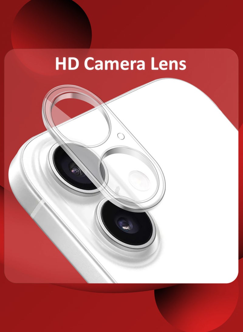 MARGOUN ( for iPhone 16 ) Camera Lens Protector Tempered Glass, Ultra HD, 9H Hardness, Anti-Scratch, Case Friendly, Easy to Install Camera Lens Cover Clear - Image 2