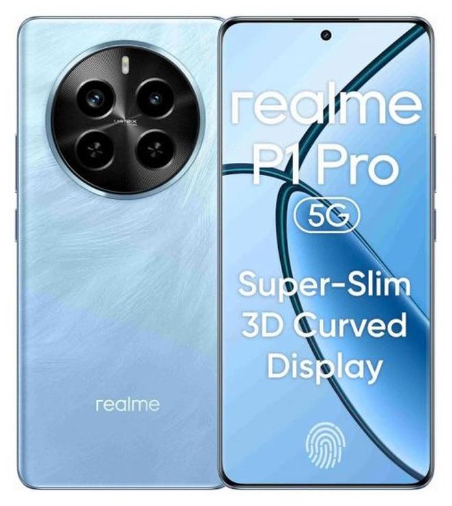 Realme P1 Pro Dual SIM Parrot Blue 12GB RAM 256GB 5G - Middle East Version - Image 1