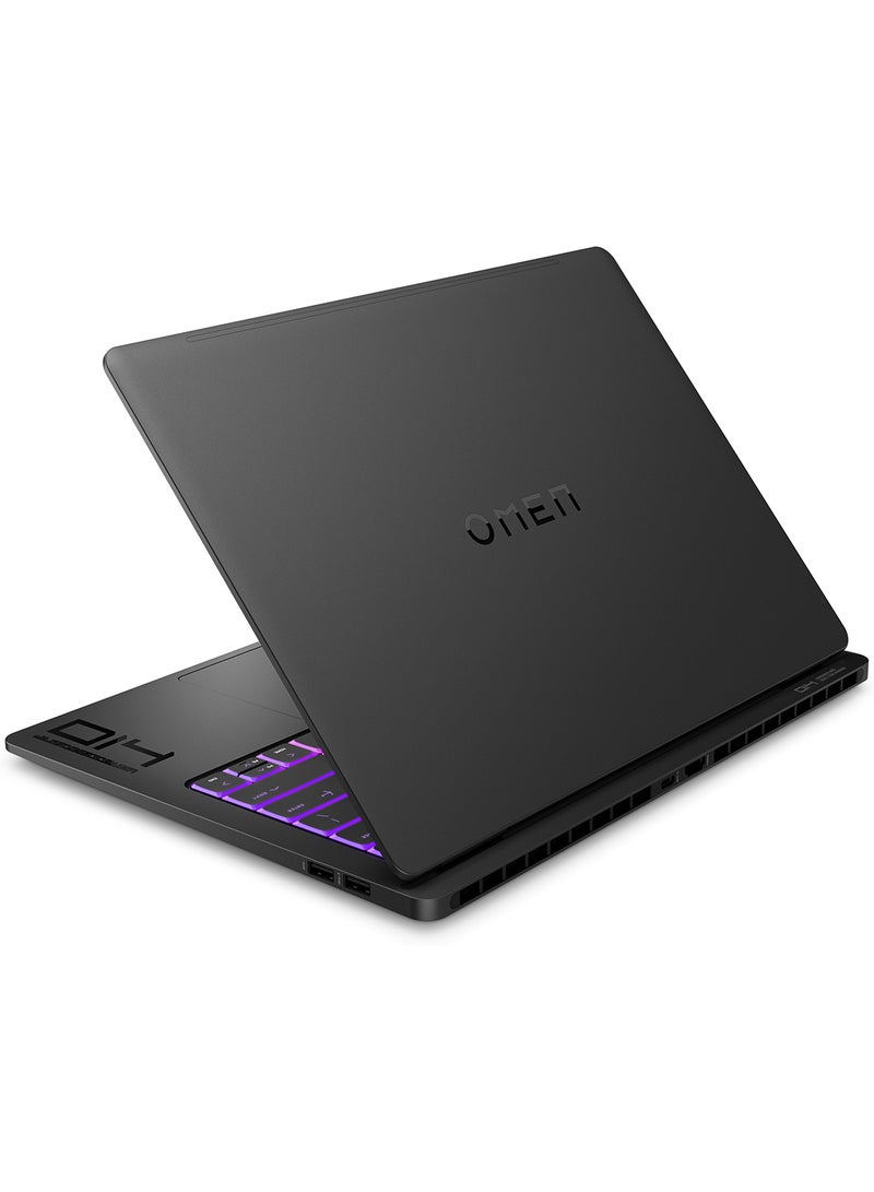 HP - OMEN Transcend Laptop With 14-Inch Display,  Core Ultra 9-185H Processor/32GB RAM/1TB SSD/8GB Nvidia Geforce RTX 4070 Graphics Card/Windows 11 Home English Shadow black - Image 1