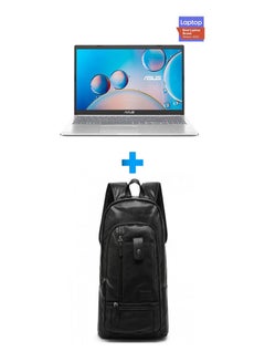 ASUS Notebook 15 Laptop With 15.6 Inch FHD /Core I7-1165G7/ 8 GB Ram/ 512 GB SSD /2 GB Geforce Mx330 /Windows 11 Home/ English/Arabic Silver With Casual Leather Laptop Backpack Black English/Arabic Silver  - Image 1