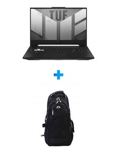 ASUS Fx517Zc-Hn063W Laptop With 15.6 Inch FHD /Core I7-12650H/ 16 GB Ram/ 512 GB SSD/ 4 GB Geforce Rtx 3050/ Windows 11 /English Black With HP Laptop Bags 1418 Backpack Black English Black  - Image 1