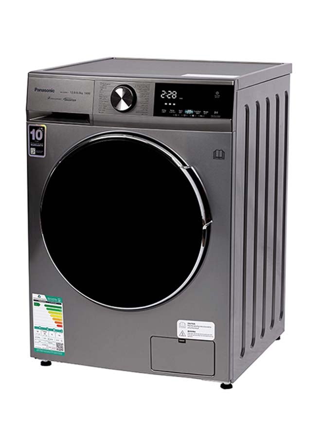 باناسونيك Front Load Washer  Dryer 12/8 Kg Inverter Steam Hygiene Silver 178 kW NA-S24ML1LSA Silver  - Image 4
