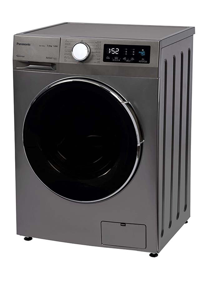 باناسونيك Front Load Washing Machine 7kg Inverter Hygiene Care Silver 129 kW NA-14MG1LSA Silver  - Image 2