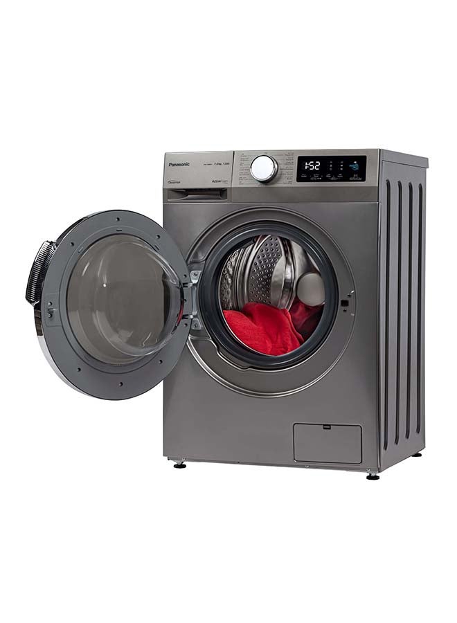 باناسونيك Front Load Washing Machine 7kg Inverter Hygiene Care Silver 129 kW NA-14MG1LSA Silver  - Image 4