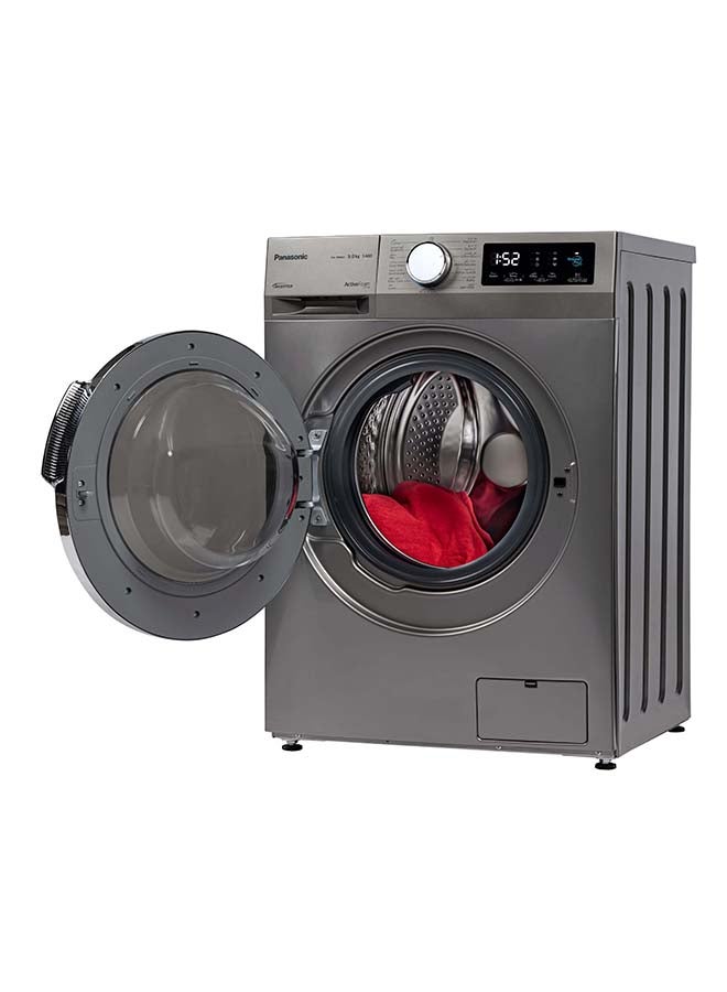 Panasonic - Front Load Washing Machine 9kg Hygiene Care Abaya Wash Silver 143 kW NA-18MG1LSA Silver - Image 1