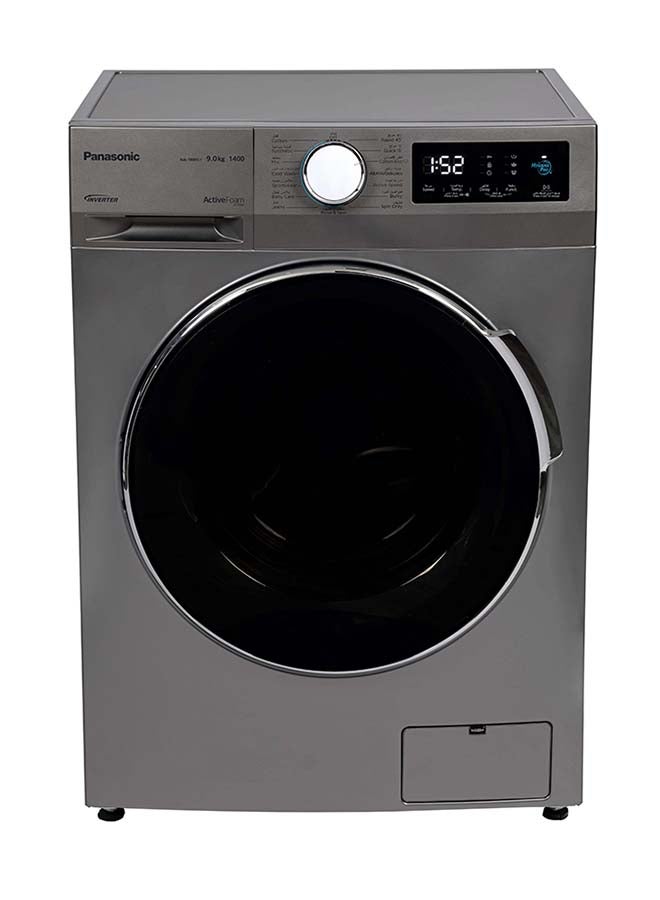 Panasonic - Front Load Washing Machine 9kg Hygiene Care Abaya Wash Silver 143 kW NA-18MG1LSA Silver - Image 1