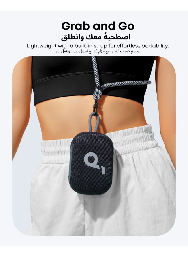 ساوند كور Select 4 Go Ultra Portable Bluetooth Speaker by Anker, 20H Playtime, IP67 Waterproof and Dustproof, Floatable, Customisable Pro EQ, Wireless Stereo Pairing, Ideal for Home, Outdoors, Hiking Black - Image 5