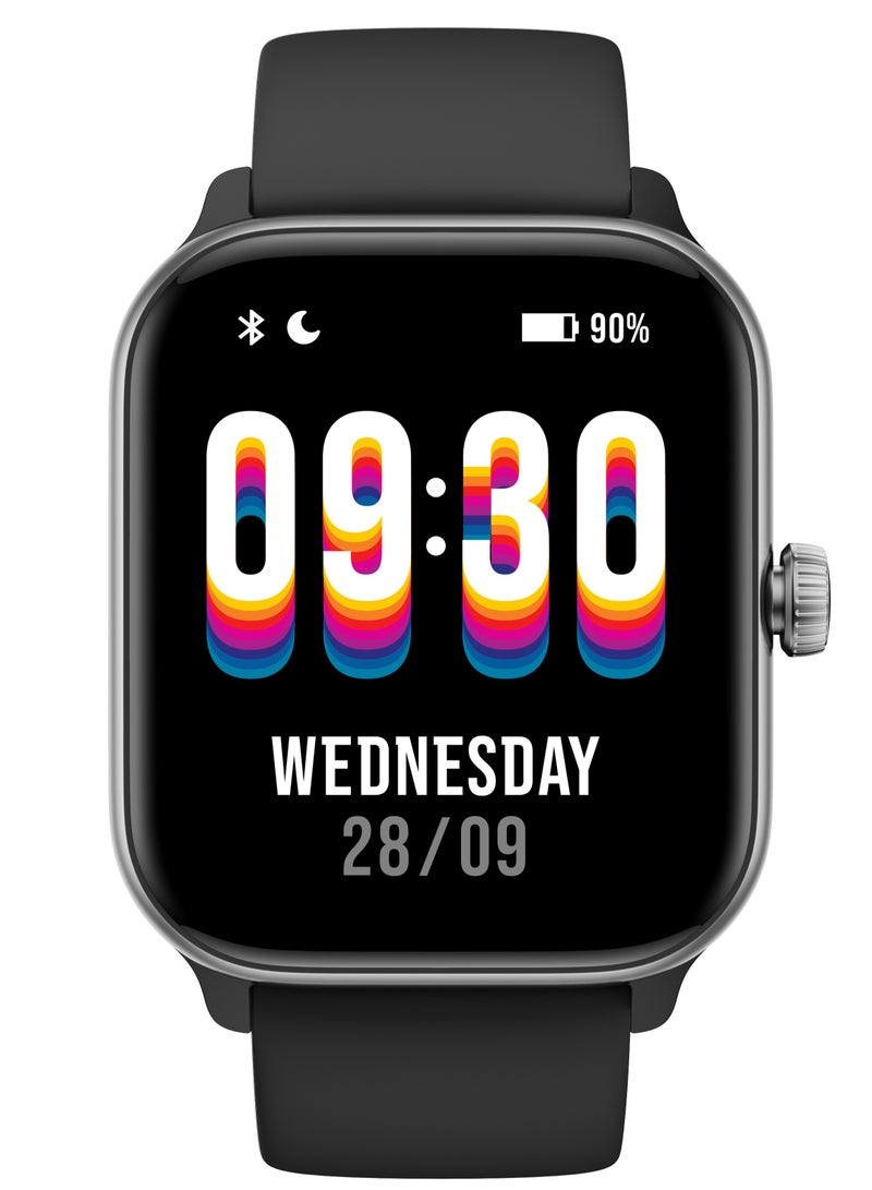 ArmFit - GTX Amoled AI Smart Watch for Men Women Android iPhone with Alexa Built-in & Bluetooth Call Fitness Tracker with IP68 Waterproof, 100+ Sports, Heart Rate SpO2 Monitor Black - Image 1