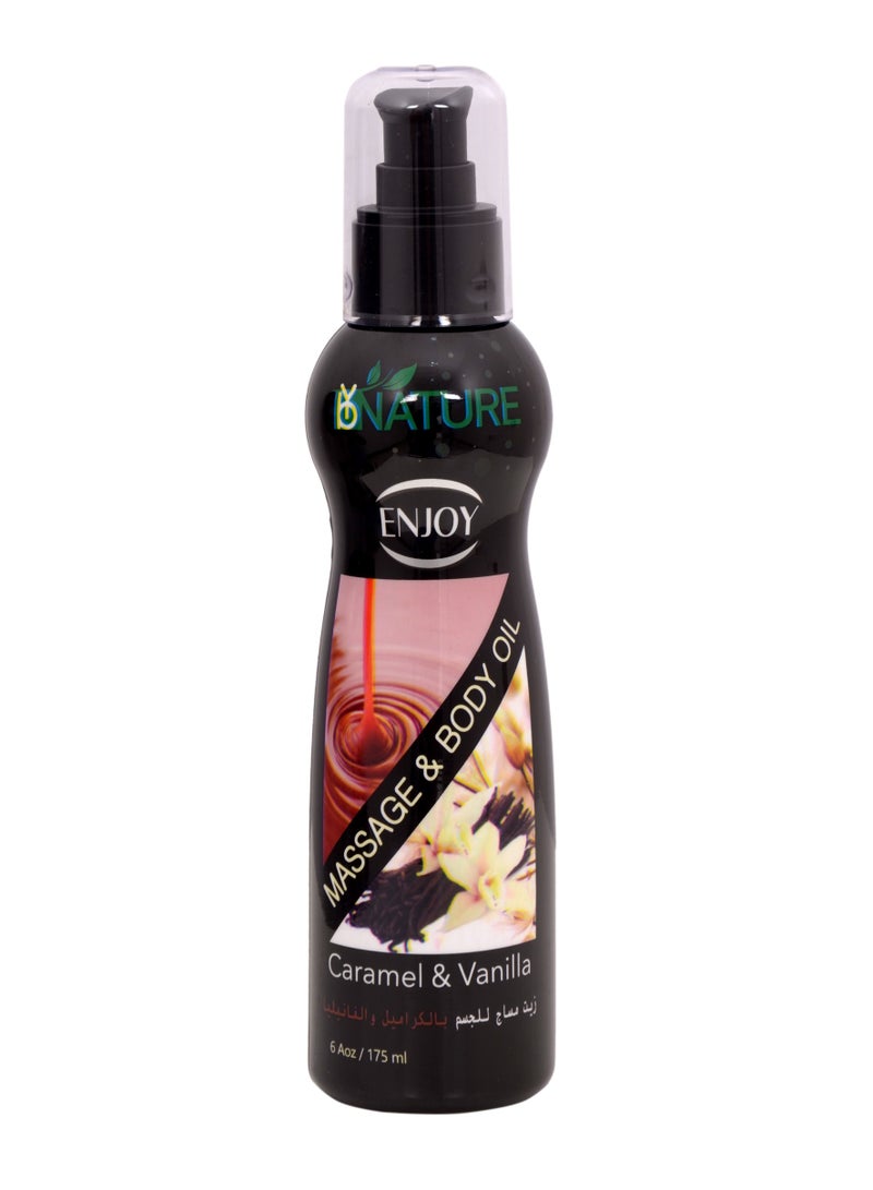 ENJOY Enjoy Caramel & Vanilla Massage Oil 175ml  - Image 1