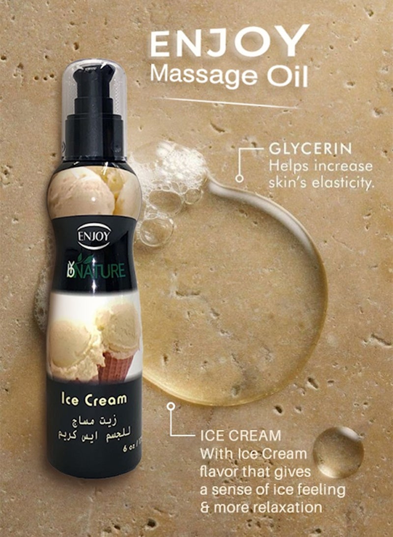 ENJOY Enjoy Ice cream Massage Oil 175ml  - Image 2