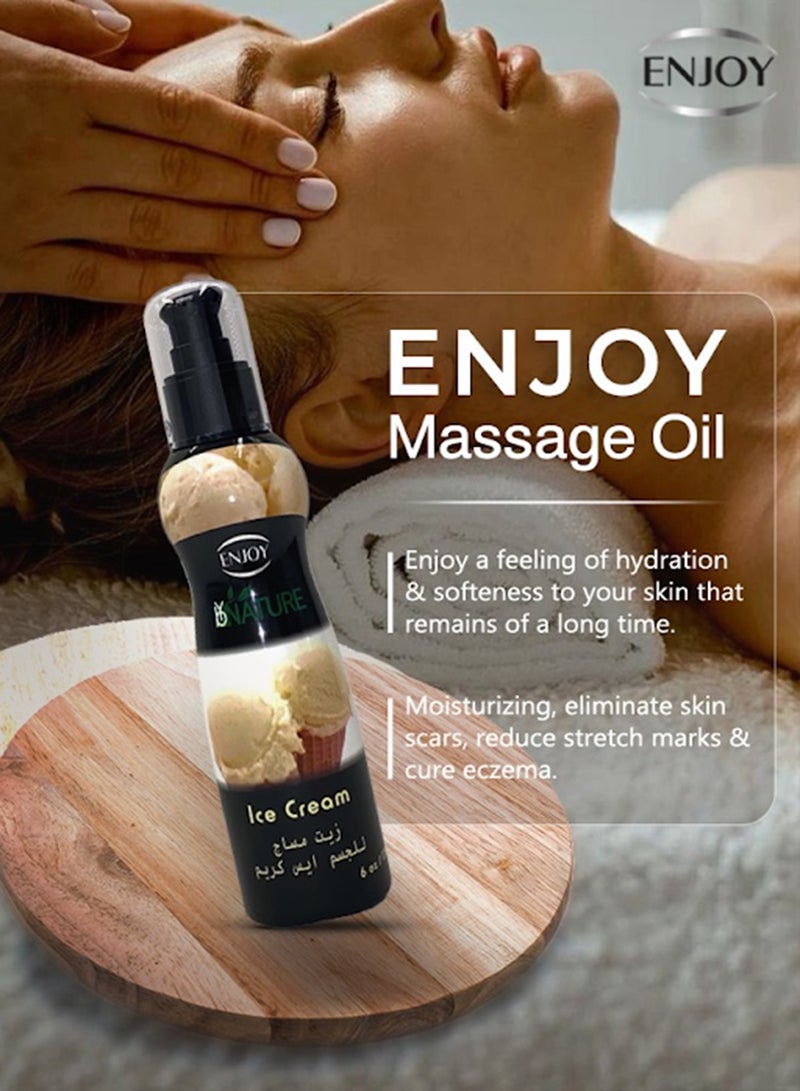 ENJOY Enjoy Ice cream Massage Oil 175ml  - Image 4