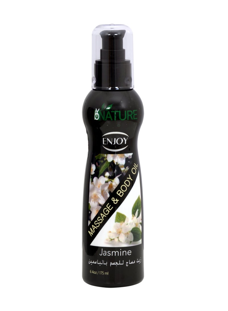 ENJOY Jasmin Massage Oil 175Ml – Relaxing Scented Body Oil For Deep Moisturizing And Soothing Aromatherapy - Image 1