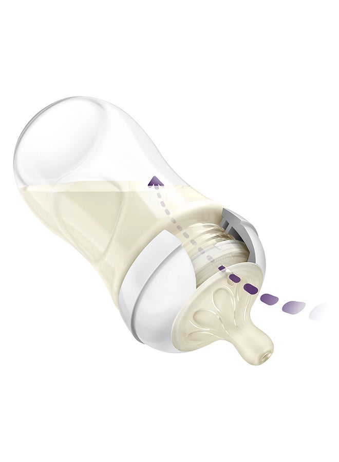 PHILIPS AVENT Natural Baby Bottle With Natural Response, Purple, 260ml, 1m+, 4 Pieces  - Image 3