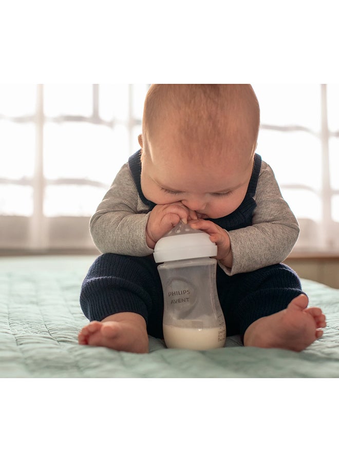 Natural Response Gift Set For Babies: 3 Natural Response Baby Bottles (260 ml) With T3 Teats (From 1 Month)