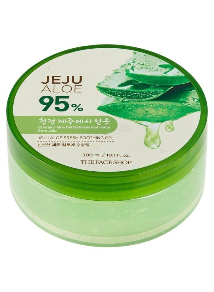 THE FACE SHOP Jeju Aloe 95% Fresh Soothing Gel Tub 300ml - Image 1